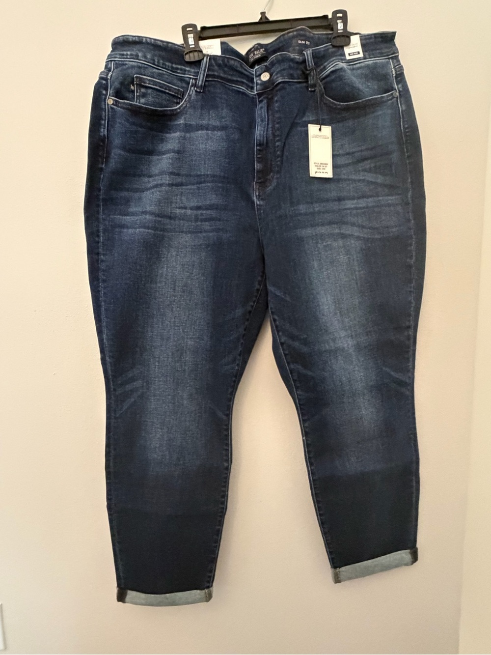 Judy Blue Dark wash Women's straight Stretch Denim Jeans Sz 24W